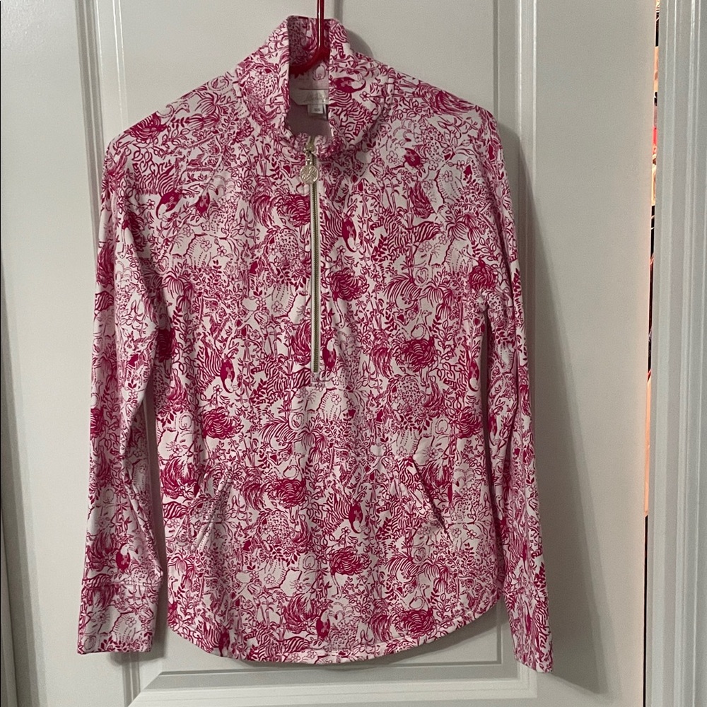 Lilly Pulitzer Pink and White Floral Top